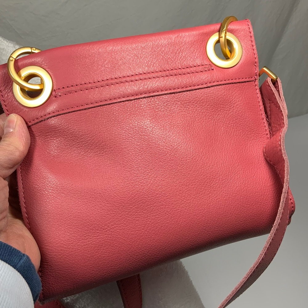 NWOT - Hammitt Small Tony Pink Leather Crossbody Bag - Picture 3 of 16